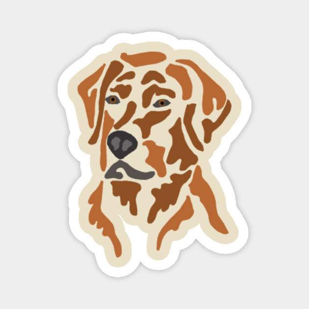 Cool Chocolate Lab Dog Abstract Art Chocolate Lab Magnet Teepublic