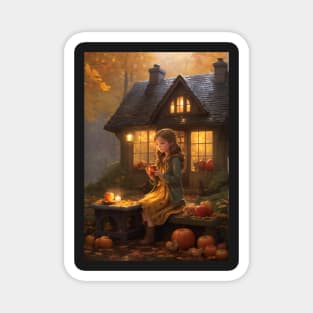 Whispers of Autumn Rain Magnet