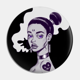 Smoker Moon Pin