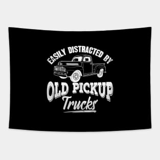 Easly distracted by old pickup trucks Tapestry