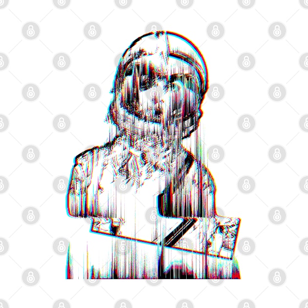 Glitch Aesthetic #2 Spacegirl Astronaut ∆∆∆ by DankFutura