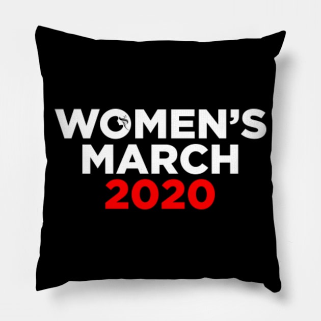 Women's March 2020 Pillow by boldifieder