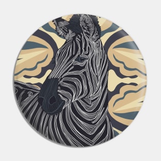 Beautiful Modern Zebra Pin