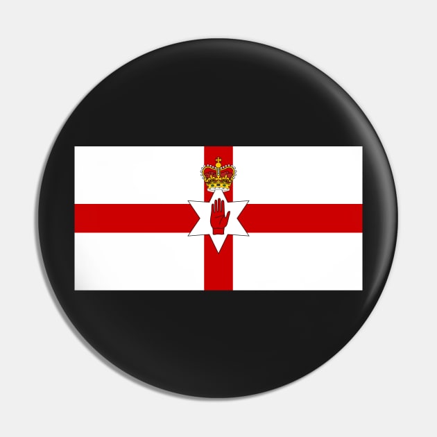 Ulster Banner, Unofficial Flag of Northern Ireland Pin by SolarCross