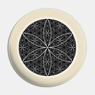 Dimensional Flower of Life 3 - On the Back of Pin