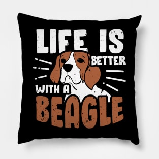 Beagle Dog Lover Mom Dad Gift Pillow