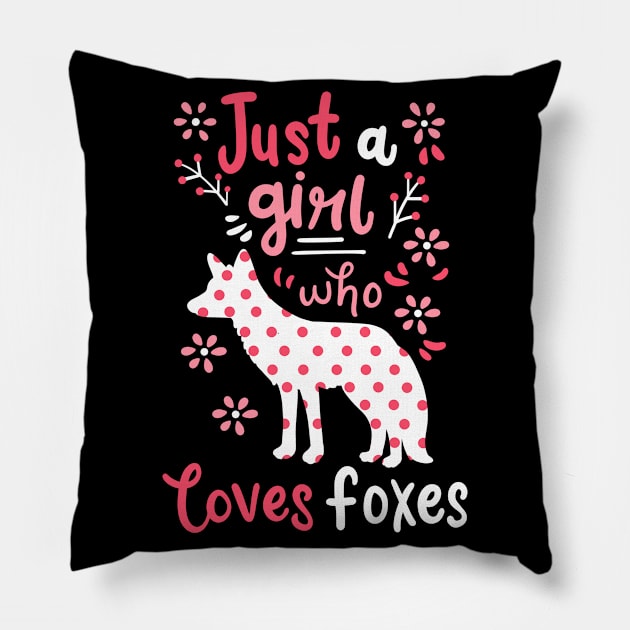 Foxes Fox Lover Pillow by CreativeGiftShop