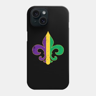 Mardi Gras Fleur De Lis Party Costume New Orleans Vacation Phone Case