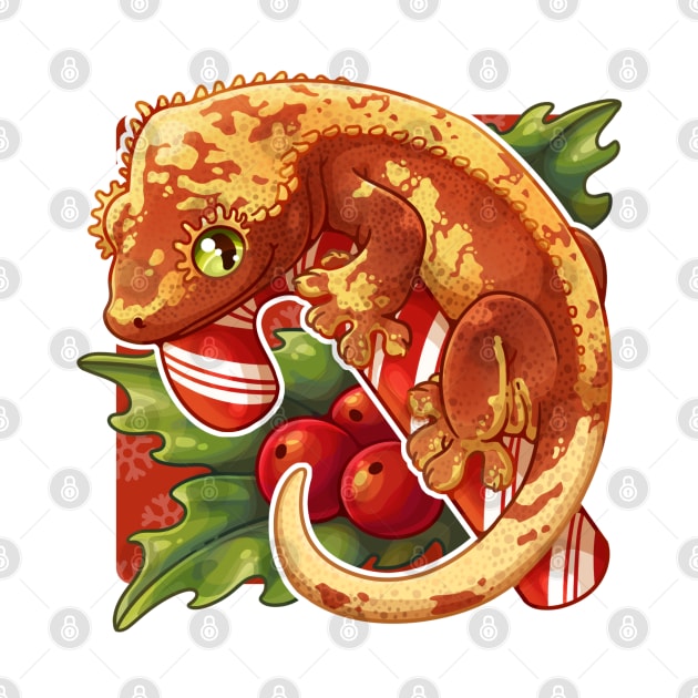 Christmas lizard by NatureDrawing