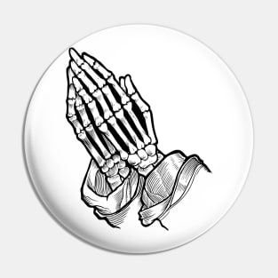 Praying skeleton Pin