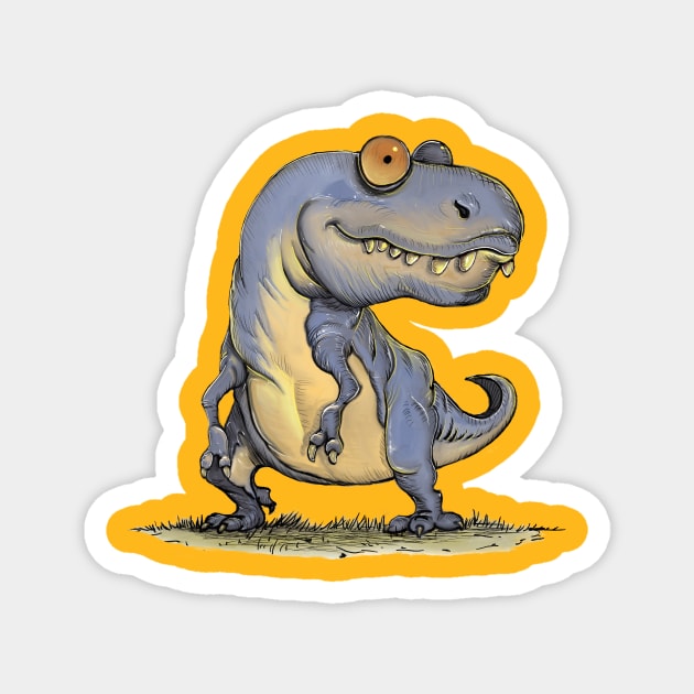 T-Rex Magnet by Artofokan