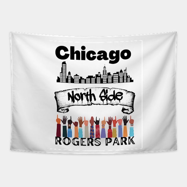 Rogers Park Chicago Tapestry by AlmostMaybeNever