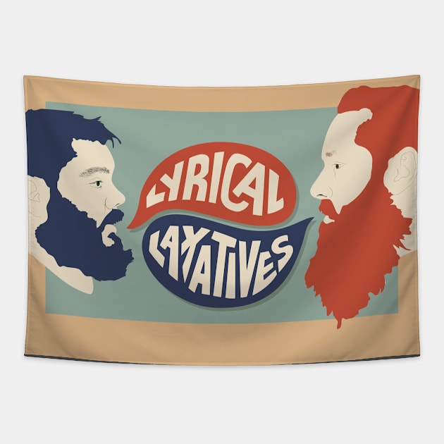 Lyrical Laxatives Logo Tapestry by Lyrical Laxatives