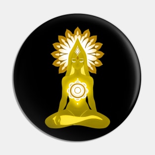 Aura Gold Meditation 01 Pin