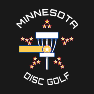 Minnesota Disc Golf - Flag Dark T-Shirt