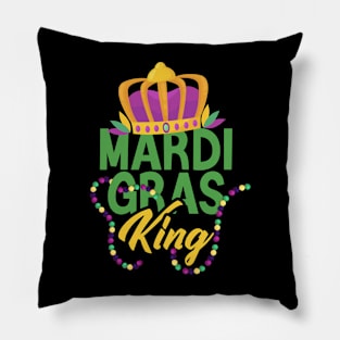 Mardi Gras King Funny Mardi Gras Carnival Parade Costume Party Pillow