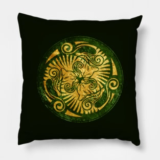 Sleeping kittens in celtic style Pillow