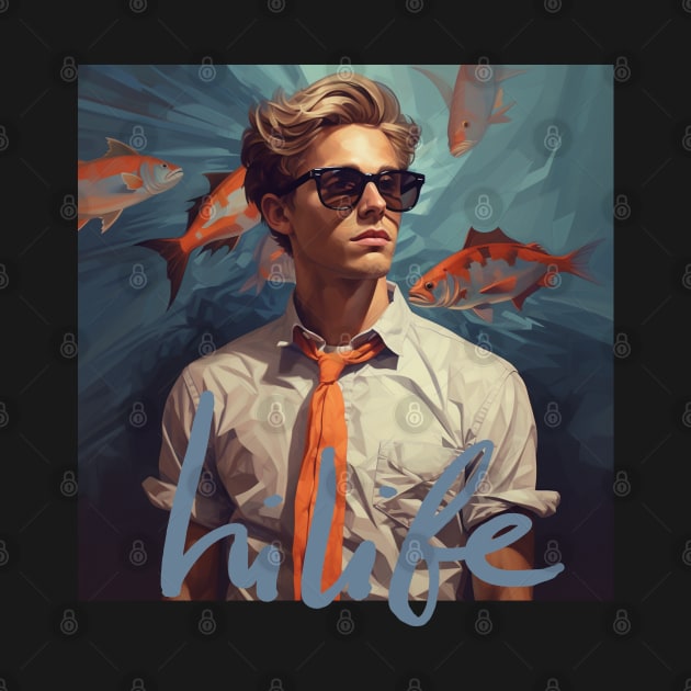 Cool guy fish man by HiLife