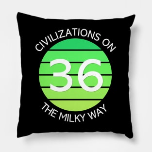 36 civilizations on the Milky Way Pillow