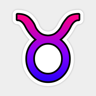 Taurus Bi Pride Symbol Magnet