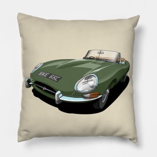 Jaguar e-type roadster Pillow