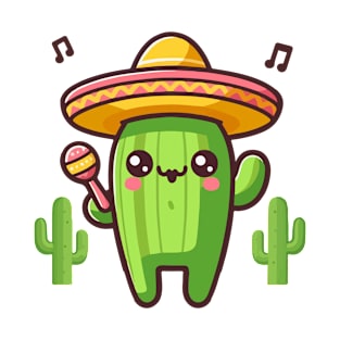 Cactus Sombrero Maracas T-Shirt