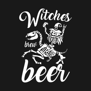 Funny Halloween Witches Brew Beer T-Shirt