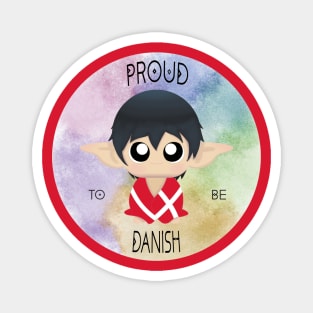 Proud to be Danish (Sleepy Forest Creatures) Magnet