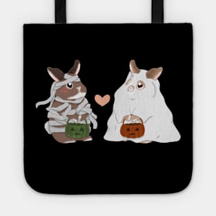 mummy and ghost sheet _ Bunniesmee Halloween Edition Tote