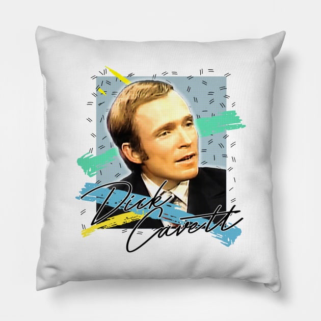 Dick Cavett / Retro Fan Design Pillow by DankFutura