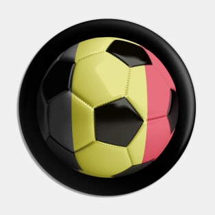 Belgium Flag Soccer Ball Pin