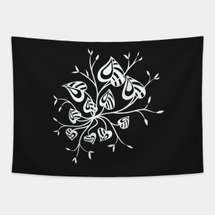 Beautiful Abstract Flower With Pointy Leaves Tapestry