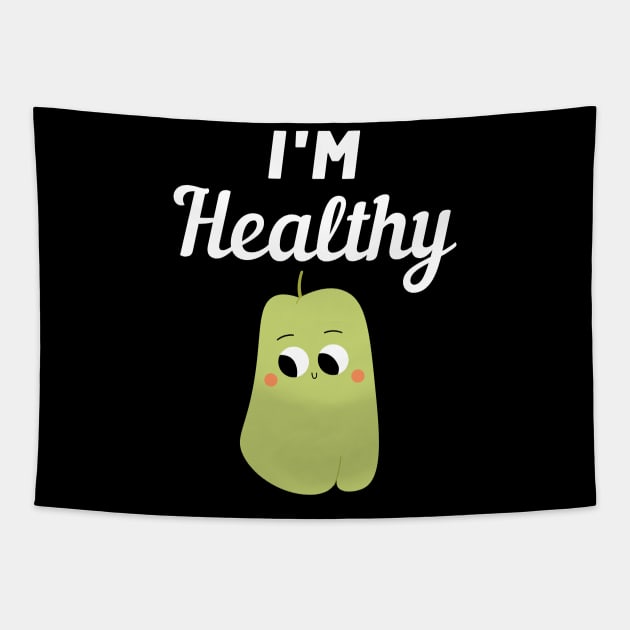 I'm Healthy Chayote Tapestry by FunnyStylesShop