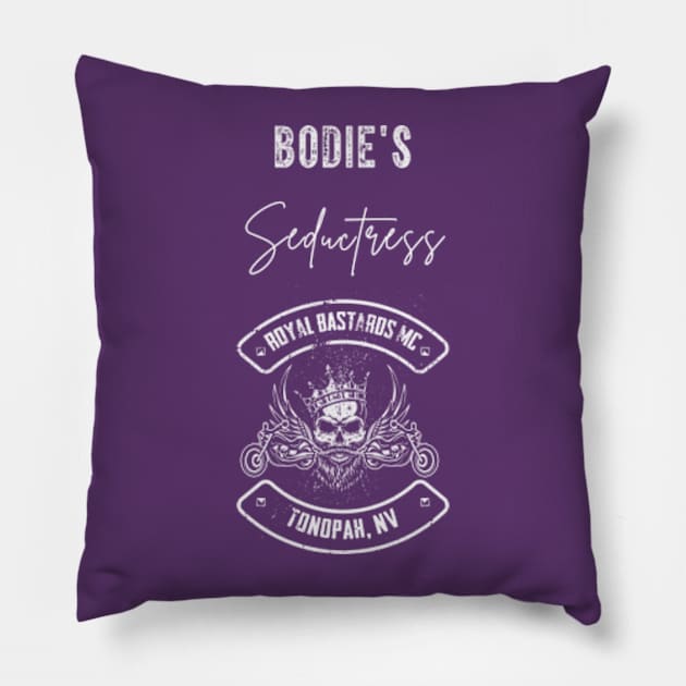 Bodie's Seductress, Royal Bastards MC Pillow by Nikki Landis