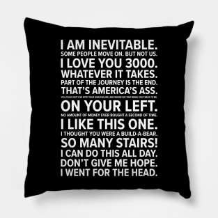 Endgame Quotes Pillow