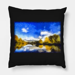 Autumn on the Thames Pillow