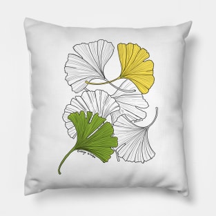 Ginkgo Leaves-color Pillow