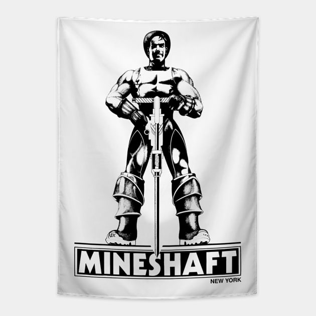 Mineshaft Vintage Retro Gay LGBT NYC New York 80s Leather Tapestry by WearingPride