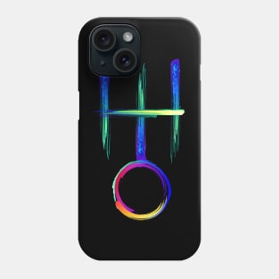 Symbols of planets luminescent paint Phone Case