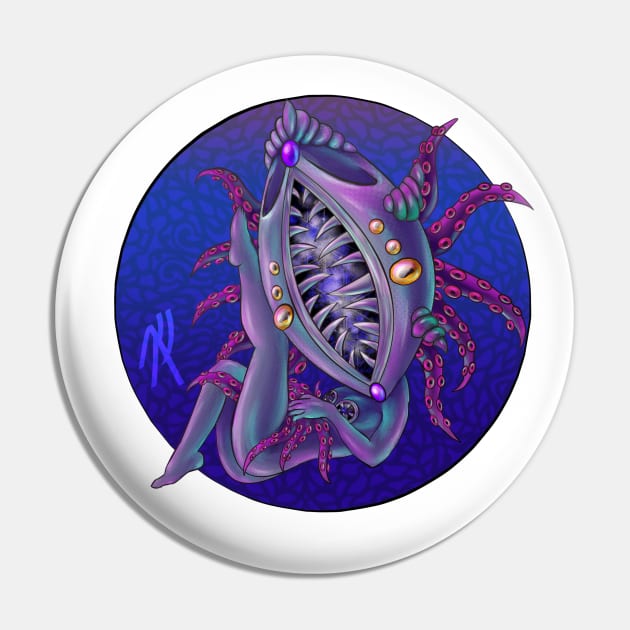 Mindflayer Chibi Version Pin by VarvargArtwork