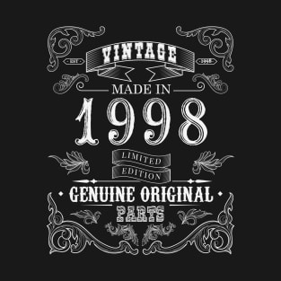 23 Year Old, Limited Edition | Vintage 1998 Birthday Gift T-Shirt