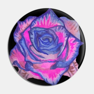 Pink rose flower Pin