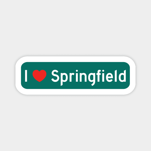 I Love Springfield! Magnet by MysticTimeline