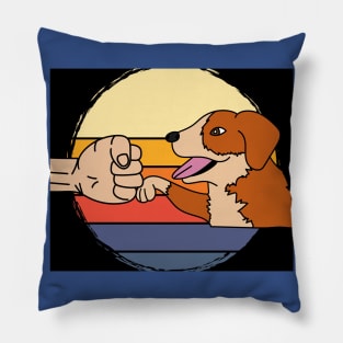 Best Retro Dog Owner Of All Time Pillow