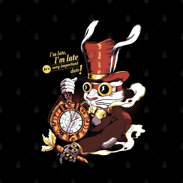 The Steampunk White Rabbit by Akiwa