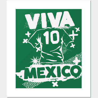 Mexican Soccer Mexico Flag Jersey Football Fans Poster