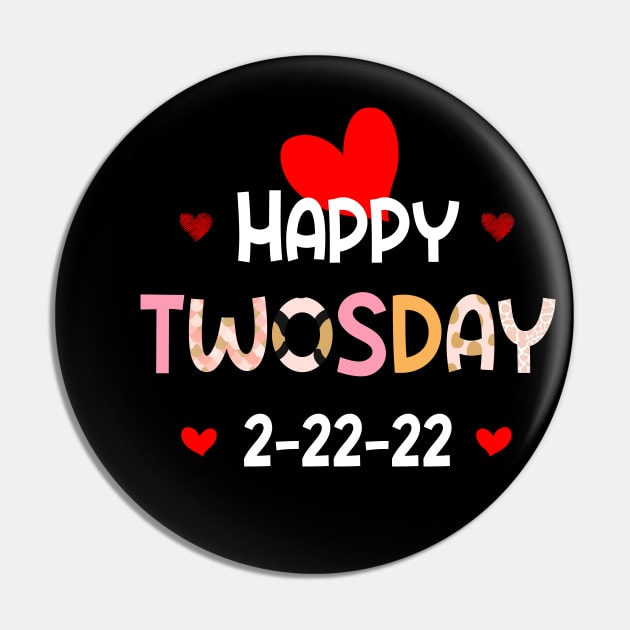 Teaching On Twosday 2/22/2022 Leopard Heart Twosday T-Shirt Pin by soufibyshop