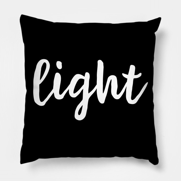 light sayings phrases pillow