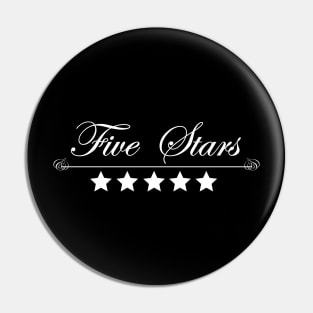 five stars Pin