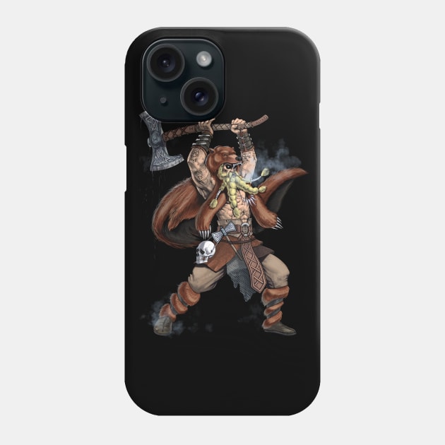 Norse Viking Warrior Phone Case by underheaven